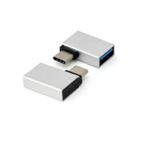USB Type-C to USB3.0 OTG対応変換アダプタ シルバー 2個セット dp1000619